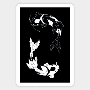 Koi fishes Yin-Yang Magnet